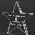 4 INCH OPTICAL CUT CRYSTAL STAR