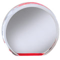 4 INCH ROUND ACRYLIC RED REFLECTIVE MIRROR AWARD