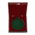 4 X 1 INCH ROSEWOOD PIANO FINISH COIN\MEDAL BOX