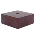 4 X 4 X 2 INCH MARBLEIZED BURGUNDY BASE