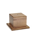 4 X 4 X 3/4 INCH GENUINE HAND RUBBED AMERICAN WALNUT BASE
