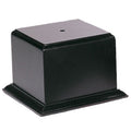 4-1/4 x 5 x 3-1/4 INCH SATIN FINISH BLACK BASE