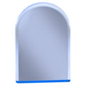 4 x 6 INCH ARCHED ACRYLIC BLUE REFLECTIVE MIRROR AWARD