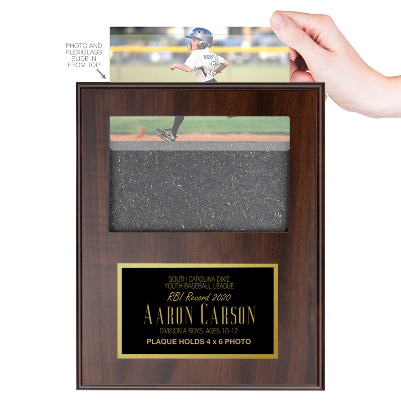 4 X 6 INCH PHOTO PLAQUE HOLDS 3 X 5 PHOTO