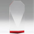 8-1/2 INCH THICK BEVELED CRYSTAL TOWER RED BASE
