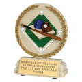5-1/2 INCH BASEBALL STONE RESIN TROPHY