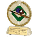 5-1/2 INCH BASEBALL STONE RESIN TROPHY - NO PLATE