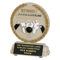 5-1/2 INCH BOWLING STONE RESIN TROPHY