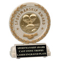 5-1/2 INCH SPORTSMANSHIP RESIN TROPHY, TAKES INSERT