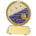 5-1/2 X 4-1/2 INCH SWIMMING STONE RESIN TROPHY - NO PLATE