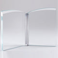 5-1/4 INCH OPTICAL CRYSTAL OPEN BOOK