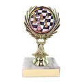 5-1/4 INCH TROPHY RISE WITH 2 INCH MYLAR CHESS INSERT