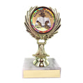 5-1/4 INCH TROPHY RISE WITH 2 INCH MYLAR READING AWARD INSERT