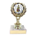5-1/4 INCH TROPHY RISE WITH 2 INCH MYLAR SPELLING BEE INSERT