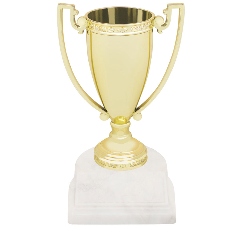 5-3/4 INCH HEAVY METAL DIE CAST TROPHY CUP