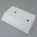5-3/8 X 3-5/8 X 1-1/8 WHITE PLASTIC BASE