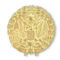5/8 INCH 24K GOLD PLATED FEDERAL SERVICE RETIREMENT LAPEL PIN