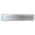 5/8 INCH X 2-1/2 INCH SATIN NICKEL NAME BADGE WITH FUSED POSTS AND CLUTCH BACK