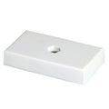 5/8 X 3-1/2 X 2 WHITE PLASTIC BASE