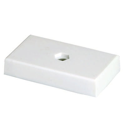 5/8 X 3-1/2 X 2 WHITE PLASTIC BASE