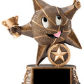 5 INCH BASKETBALL PARTICIPATION RESIN STAR TROPHY