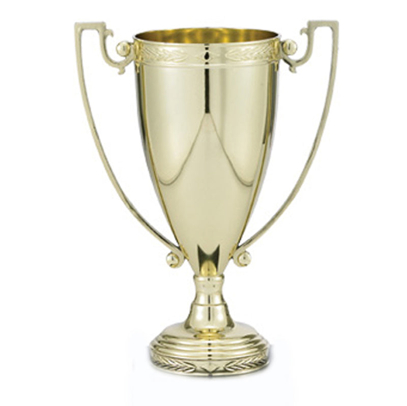5 INCH DIE CAST ZINC BRIGHT GOLD METAL CUP