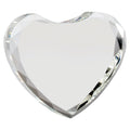 5 x 4-1/2 INCH OPTICAL CRYSTAL MULTIPLE FACET HEART AWARD