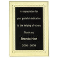 5 X 7 BLACK/GOLD ALUMINUM PLATE