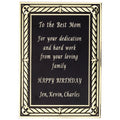 5 X 7 BLACK/GOLD ALUMINUM PLATE