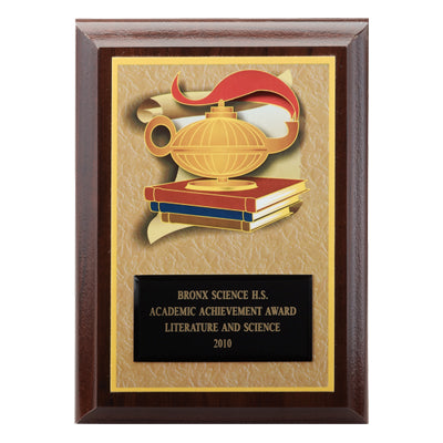 5 X 7 INCH ACADEMIC ACHIEVEMENT DIGITAL PHOTO PLAQUE WITH BLACK ENGRAVING PLATE