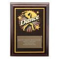 5 X 7 INCH DANCE DIGITAL PHOTO PLAQUE WITH GOLD ALUMINUM ENGRAVING PLATE
