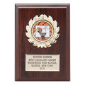 5 X 7 INCH PLAQUE WITH GOLD PLATE, PLASTIC WREATH TAKES INSERT