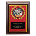 5 X 7 INCH RED DIGITAL PHOTO PLAQUE WITH BLACK ENGRAVING PLATE TAKES MYLAR