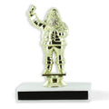 6-1/2 INCH SANTA FIGURE TROPHY ON WHITE MARBLE BASE