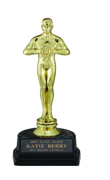 6-1/4 INCH MARBLEIZED BASE WITH ACHIEVEMENT FIGURE