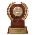 6-1/4 INCH RESIN TROPHY, TAKES 2 INCH INSERT