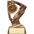 6 1/4 INCHES ANTIQUE GOLD STAR TRACK RESIN TROPHY