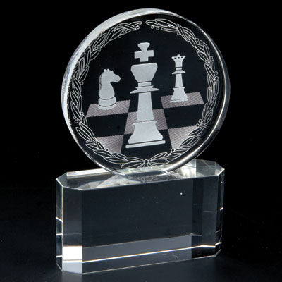 6 INCH CRYSTAL CHESS