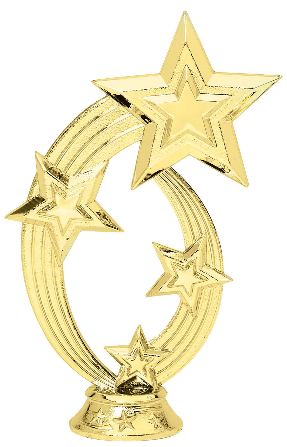 6 INCH GOLD PLASTIC SHOOTING STAR FIGURE