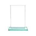 6 INCH JADE GLASS RECTANGULAR AWARD