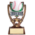 6 INCH PLASTIC MOLDED BASEBALL TROPHY