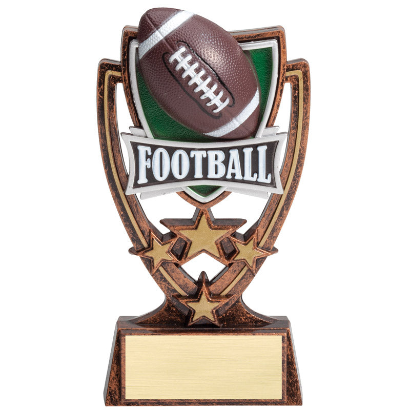 6 INCH PLASTIC MOLDED FOOTBALL TROPHY – Graduation Inc.