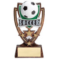 6 INCH PLASTIC MOLDED SOCCER TROPHY