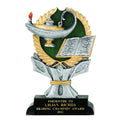 6 INCH RESIN LAMP OF LEARNING TROPHY