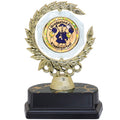 6 INCH SPINNER WREATH TROPHY HOLDS 2 INCH KINDERGARTEN INSERT