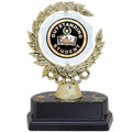 6 INCH SPINNER WREATH TROPHY HOLDS 2 INCH OUTSTANDING STUDENT INSERT