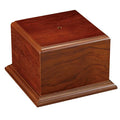 5-1/4 x 6-1/2 x 4-3/16 INCH WALNUT FINISH CUP OR BOWL BASE