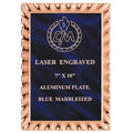 6 X 8 BLUE PLATE EMBOSSED
