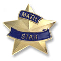 7/8 INCH MATH STAR LAPEL PIN