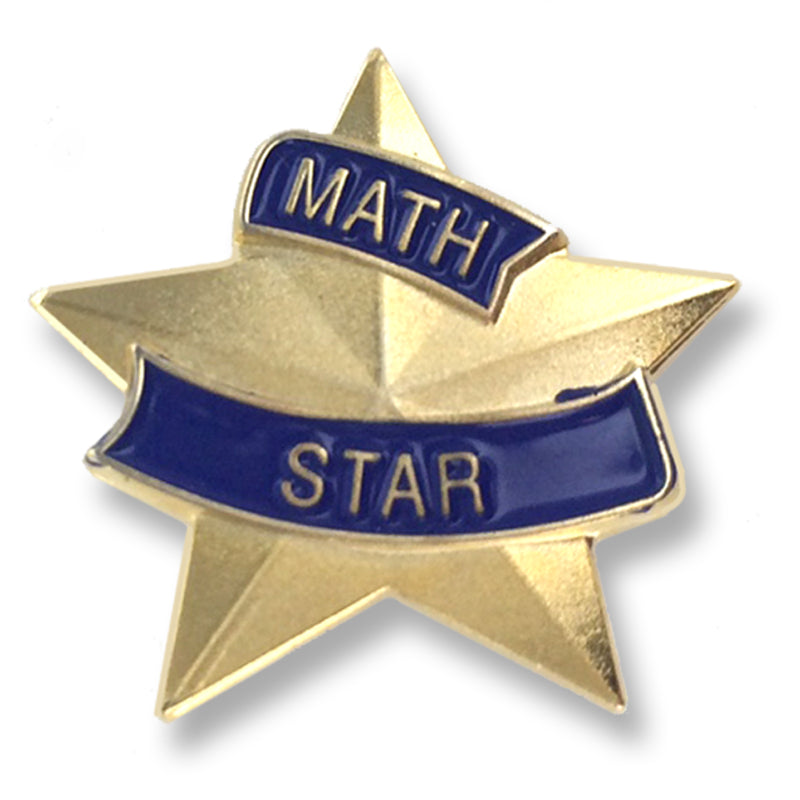 7/8 INCH MATH STAR LAPEL PIN